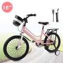 16"/18" Kids Bike for Boys and Girls with auxiliary wheels & Rack & Basket