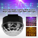 Disco DJ Stage Lighting RGB Crystal Magic Ball Effect Light DMX LED Light US Plug