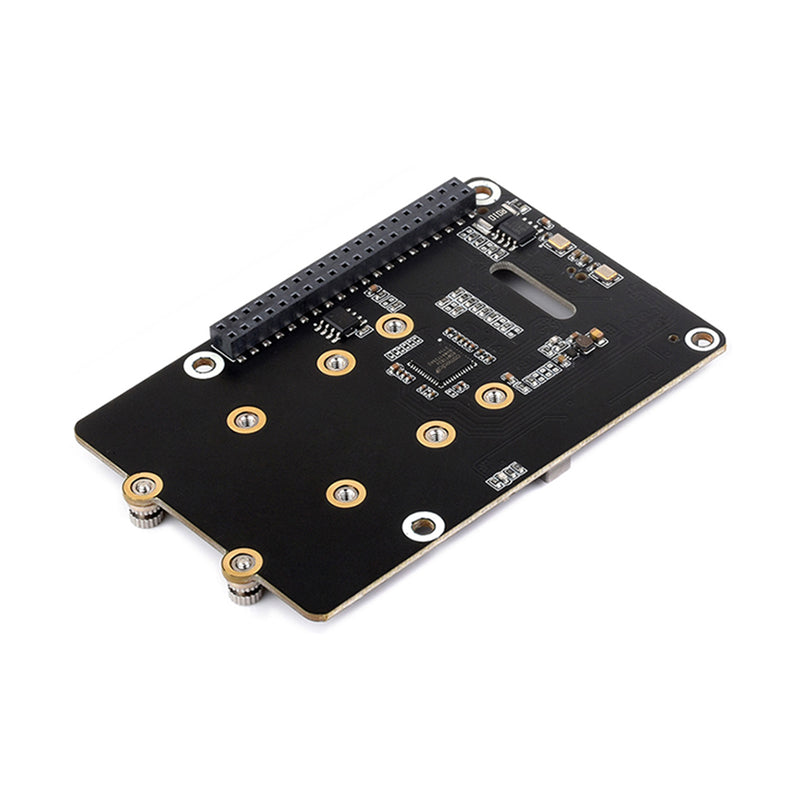 Raspberry Pi 5 PCIe Dual Channel Rotary Board Nvme Protocol Dual M.2 Hard Disk