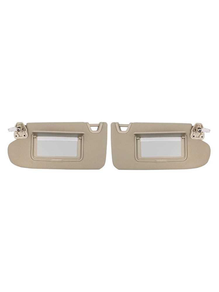 2PCS Beige Sun Visor Left & Right 96401-3TA2A 96400-3TA2A For Nissan Altima 2013-2018