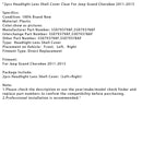 2pcs Headlight Lens Shell Cover Clear For Jeep Grand Cherokee 2011-2013