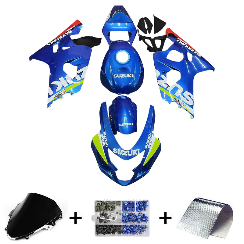 Amotopart Suzuki GSXR 600/750 2004-2005 K4 Fairing Kit Bodywork Plastic ABS