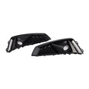 Black Front Fog Light Grille Trim Cover Fit Audi A4 B9 S-LINE S4 2018-2020
