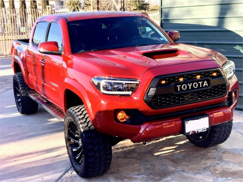 With LED Lights 2016-2023 Tacoma Trd Pro Grille Generic