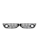 Front Bumper Honeycomb Fog Grille Cover For Audi A4 Allroad B8 2010-2015 Chrome