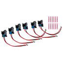 6PCS Fuel Injector Connector Pigtail Plug Wiring Harness Fit Ford Fit Chevy