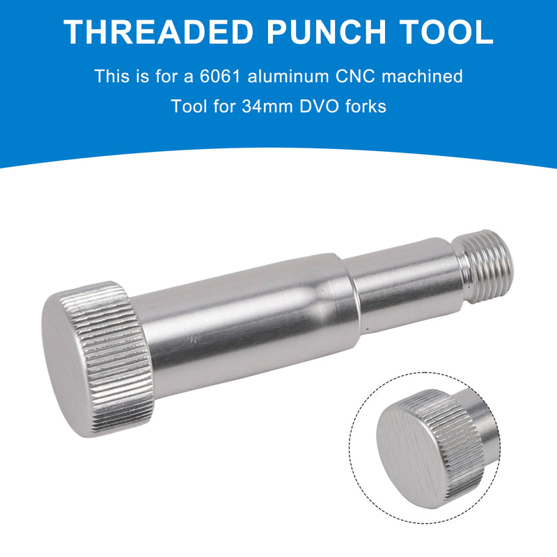 Lower Leg Removal Tool.-Threaded punch to remove DVO leg for DVO Fork rebuild