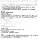 4PCS Door Glass Belt Outer Molding Weatherstrip For TOYOTA 4RUNNER 1996-2001