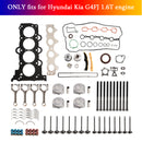 G4FJ 1.6T Engine Piston Gasket Valve Bearing Timing Kit w/ Rods for Hyundai KIA