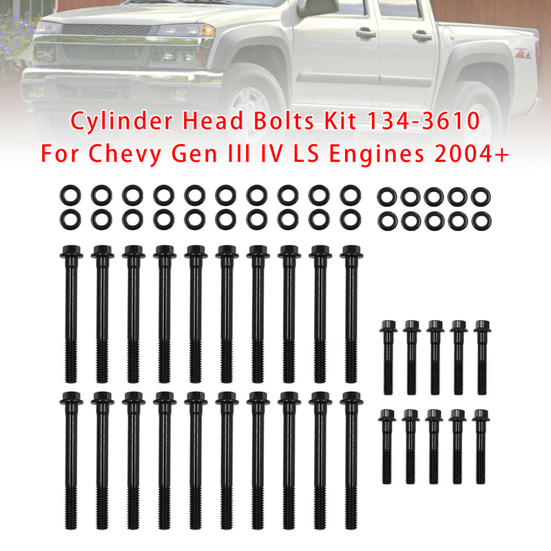 Cylinder Head Bolts Kit 134-3610 For Chevrolet Gen III IV LS Engines 2004+