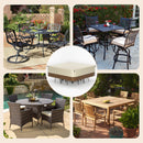 420D Square Waterproof Patio Furniture Cover for Outdoor Table and Chairs