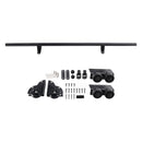 Rolling Library Sliding Ladder Hardware Kit with Brake 3.3FT Round Tube