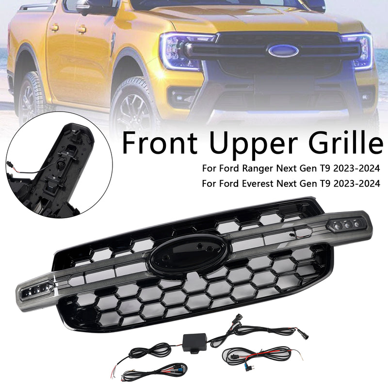 Front Bumper Grille Grill Fit Ford Ranger Everest Next Gen Wildtrak 2023-2024