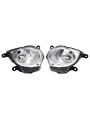 Left+Right High Beam Headlight Headlamp For Fiat 500 Hatchback 2008-2015