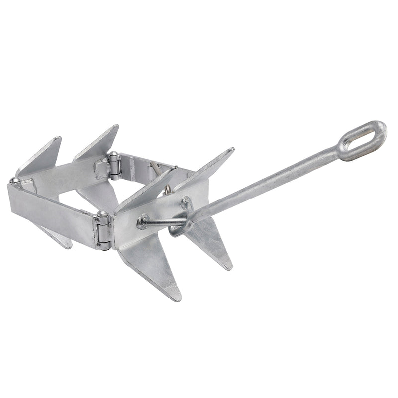 Hot-Dipped Boat Anchor 13Lbs Foldable Sliding Box Anchor Fits For Boat