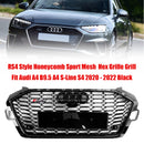 Audi A4 S4 B9.5 2020-2022 RS4 Style Front Bumper Grill Grille 8W0853651D