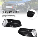 2PCS Front Bumper Grille Grill Fog Light Cover Fit Audi A6 C8 2019-2023