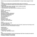 Adaptive Cruise Control Bezel Cover Black 68432233AA For Chrysler 2017-2020