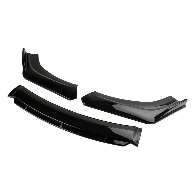 4PCS Universal Car Front Bumper Lip Body Kit Splitter Diffuser Protector Black
