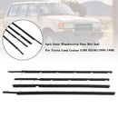 4pcs Outer Weatherstrip Door Belt Seal For Toyota Land Cruiser FJ80 HDJ81 90-98