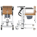 Medical Patient Lift Chair Hydraulic Transferred Lift Wheelchair 180 Split Seat With Cushion For Adults, Elderly 440 lb Weight Limited