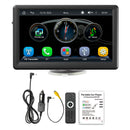7" Wireless Carplay Bluetooth Stereo Radio FM Car MP5 Player + 4 LED Camera
