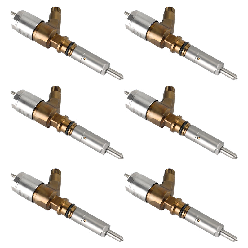 6PCS Fuel Injectors 2645A747 Fit CAT Fit Caterpillar Perkins C6.6 320-0680