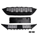 Front Bumper Grille Grill Fit Ford Focus ST + ST Line MK4 2018-2021 Black
