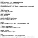 Gloss Black Front Grill Grille Fit Mercedes A-Class W177 A35 A180 2023-2025