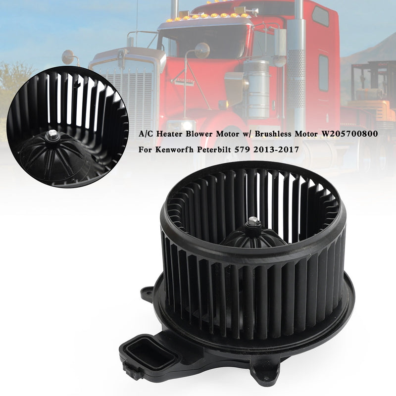 A/C Heater Blower Motor w/ Brushless Motor W205700800 For Kenworfh Peterbilt 579