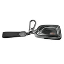 Aluminum Alloy TPU Black Car Key Case Cover With Buckle For Cadillac