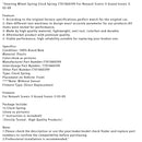 Spring Clock Spring 7701060399 For Renault Scenic II Grand Scenic II 03-09