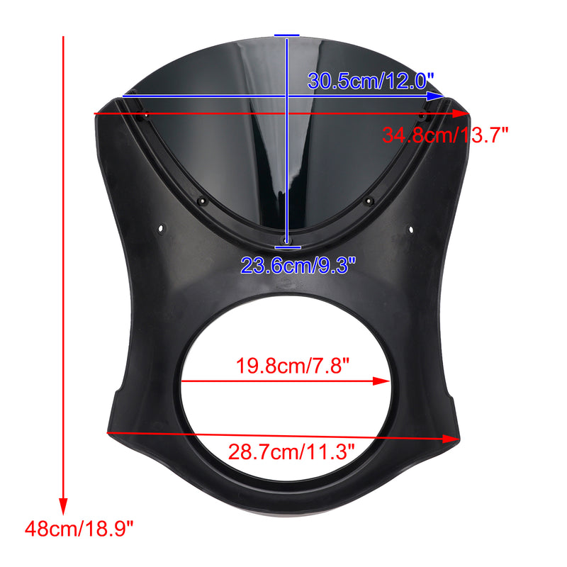 Headlight Windscreen Fairing Windshield fit for Kawasaki Eliminator 500 24-25