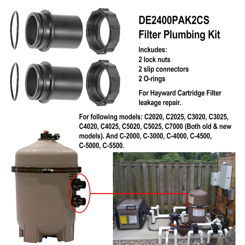 Filter Plumbing Kit Replacement Parts For Cartridge Swim Clear Pool  Filter