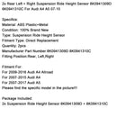 2x Suspension Ride Height Sensor 8K0941309D 8K0941310C For Audi A4 A5 07-15