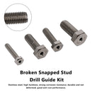 Stainless Steel M6 & M8 & M10 & M12 Broken Snapped Stud Drill Guide Kit 4PCS