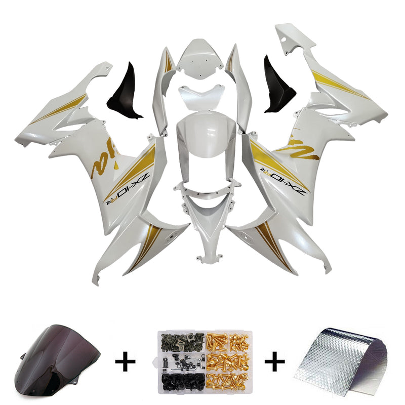 Injection Fairing Kit Bodywork Plastic ABS fit For Kawasaki ZX10R 2008-2010