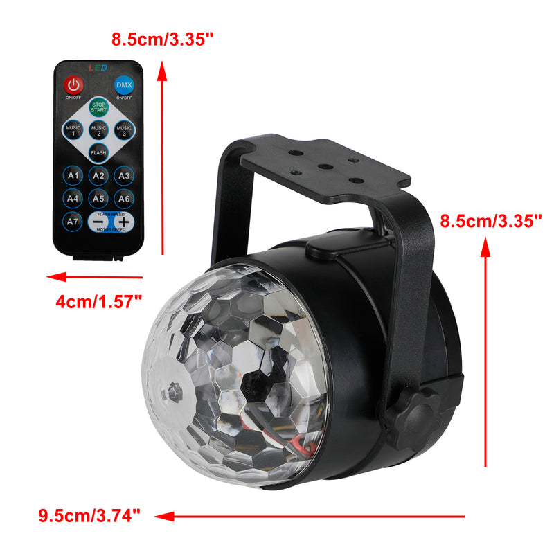 Disco Light Magic Ball LED Light RGB Rotating Club DJ Stage Light With Remote AU