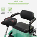 400W 48V 12A Elder Electric folding trike 3 wheel e-bike with Rear Seat