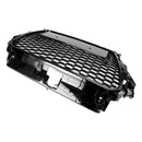 2013-2016 Audi A3 S3 Black RS3 Style Front Hood Henycomb Bumper Grille Grill