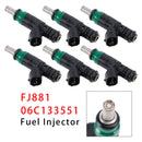 2002-2006 Audi A4 A6 Quattro 3.0L V6 6Pcs Fuel Injector FJ881 06C133551