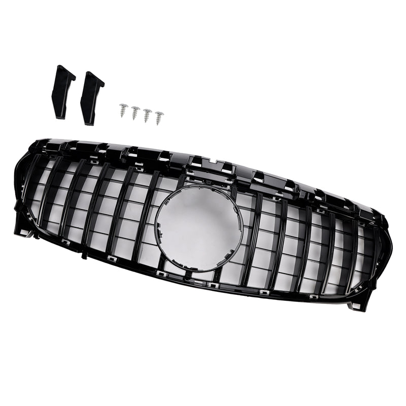 GT Style Front Bumper Grille Grill Fit Mercedes Benz CLA-CLASS W117 CLA250 2013-2019