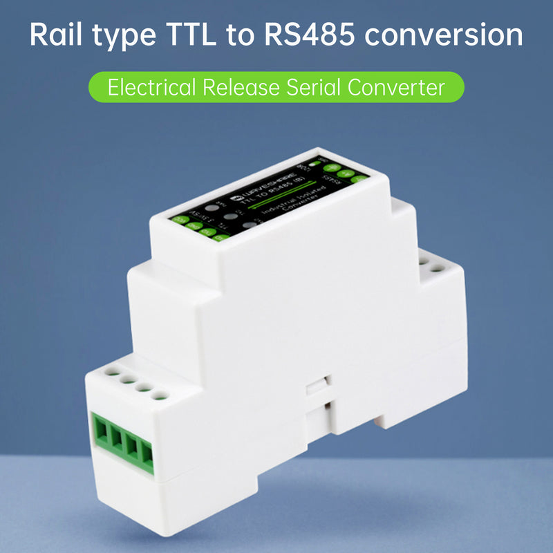 TTL to RS485 Electrical Isolation Module DIN Rail Serial 600W Lightning Protect