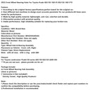 2PCS Front Wheel Bearing Hubs For Toyota Prado GRJ150 1GR-FE KDJ150 1KD-FTV