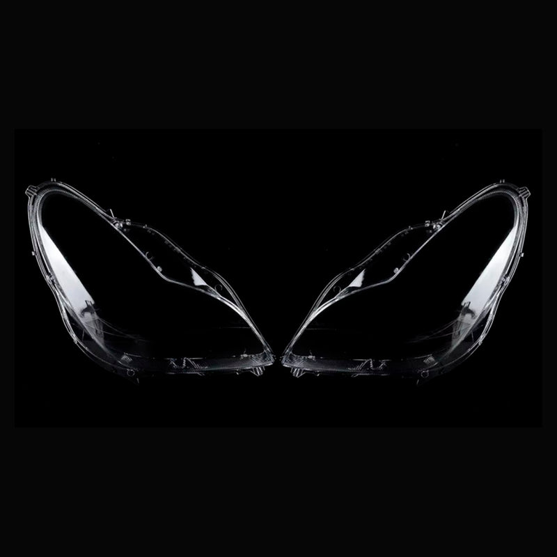 2PCS Front Headlight Glass Clear Cover For Mercedes W219 CLS350 CLS500 06-11