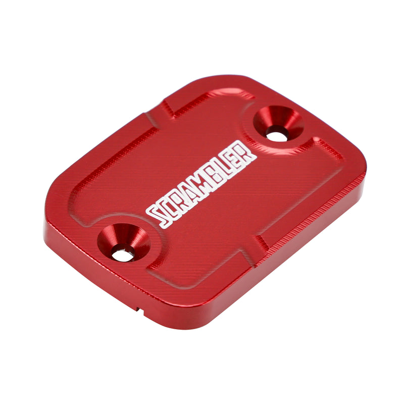Red Brake Clutch Fluid Tank Caps For Ducati DesertX Scrambler 800 1100 2015+
