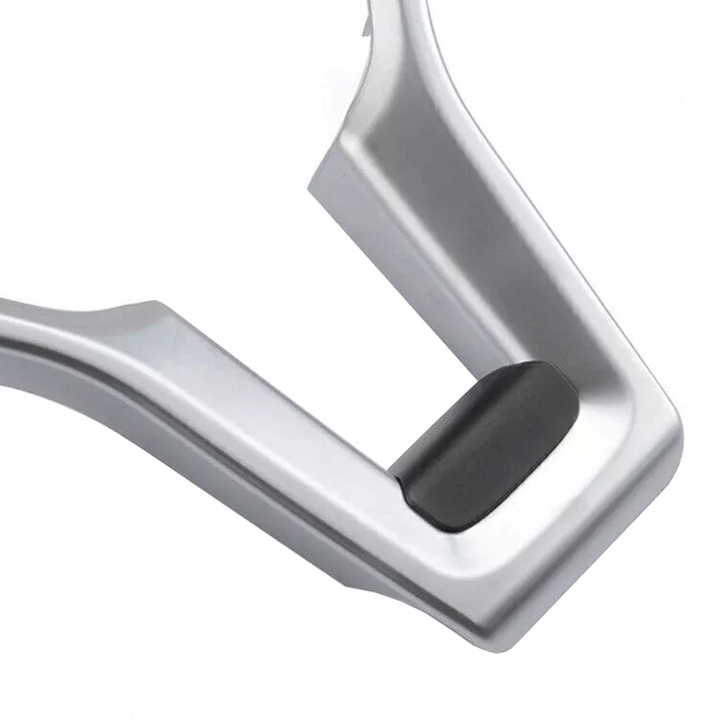 Silver Chrome Steering Wheel Trim Cover For Mercedes Benz W204 W207 W212 C-Class