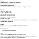 GTR-Style Front Bumper Grill Grille Fit Mercedes Sprinter W907 W910 2018-2023