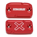 Red Brake Clutch Fluid Tank Caps For Ducati DesertX Scrambler 800 1100 2015+