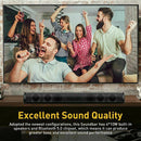 Bluetooth Wireless 3D Surround Sound Bar 4 Speaker Home Subwoofer TV Theater